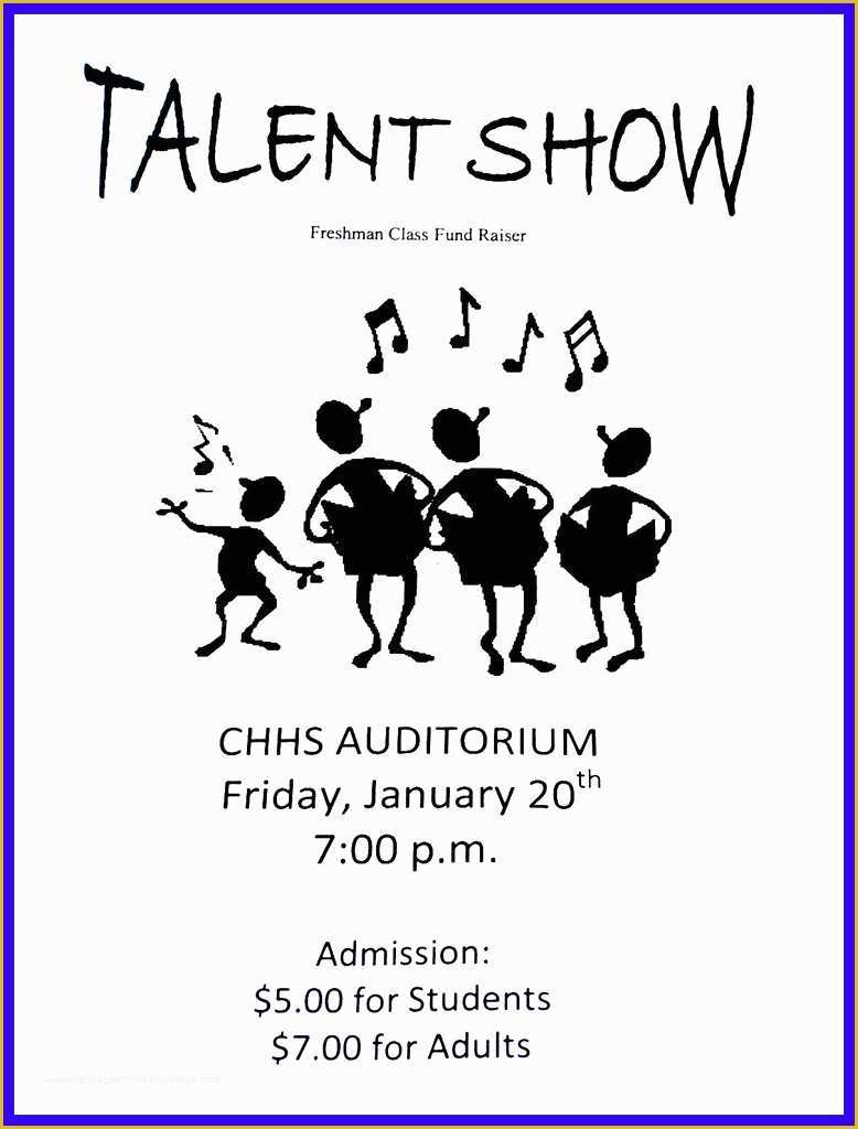 Free Printable Talent Show Flyer Template Of 26 Of Talent Show Flyer Template Free Downloads