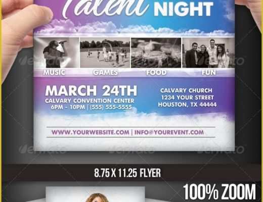 Free Printable Talent Show Flyer Template Of Free Talent Show Flyer Template Tinkytyler Stock