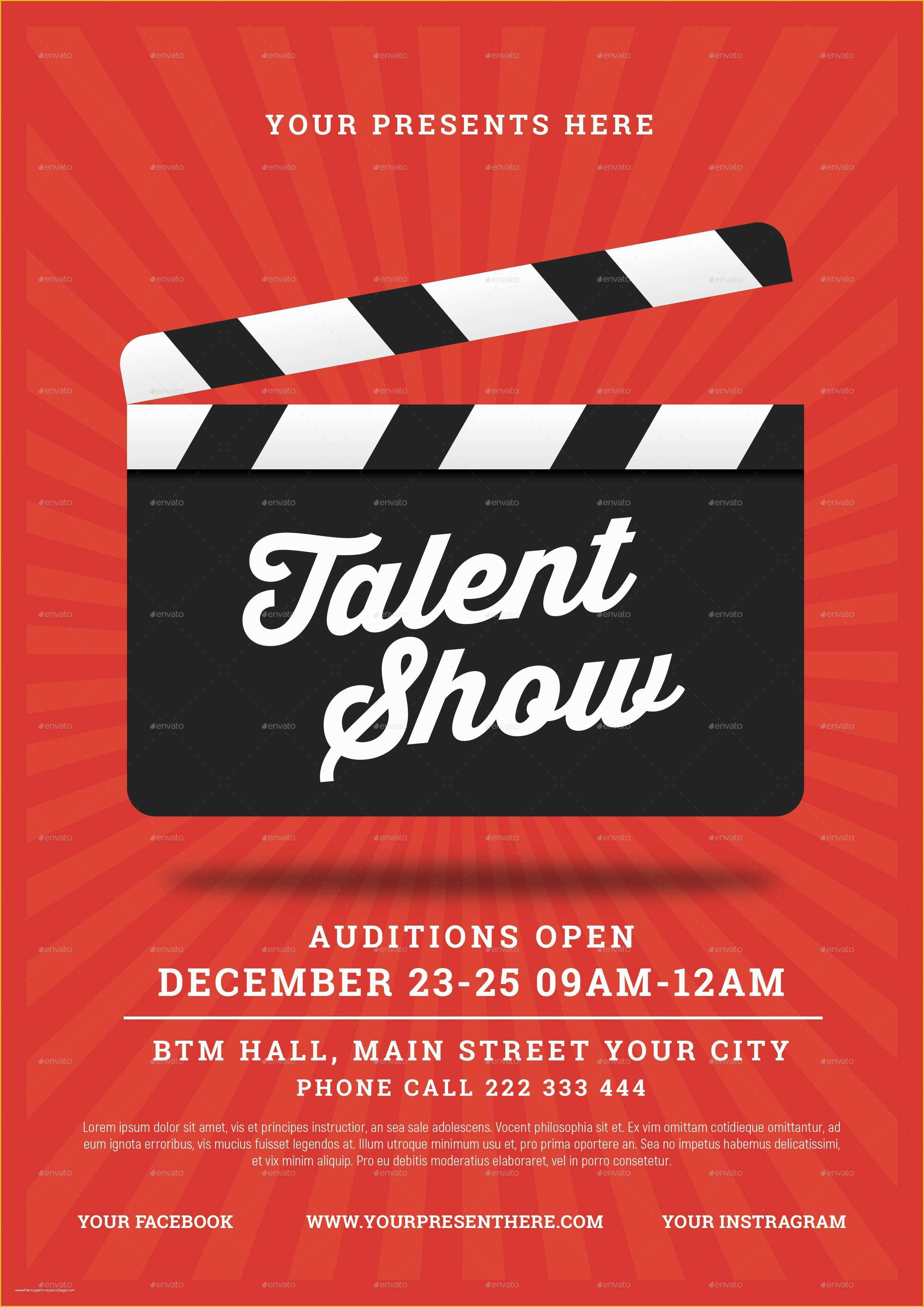 Free Printable Talent Show Flyer Template Of Talent Show Flyer by Lilynthesweetpea