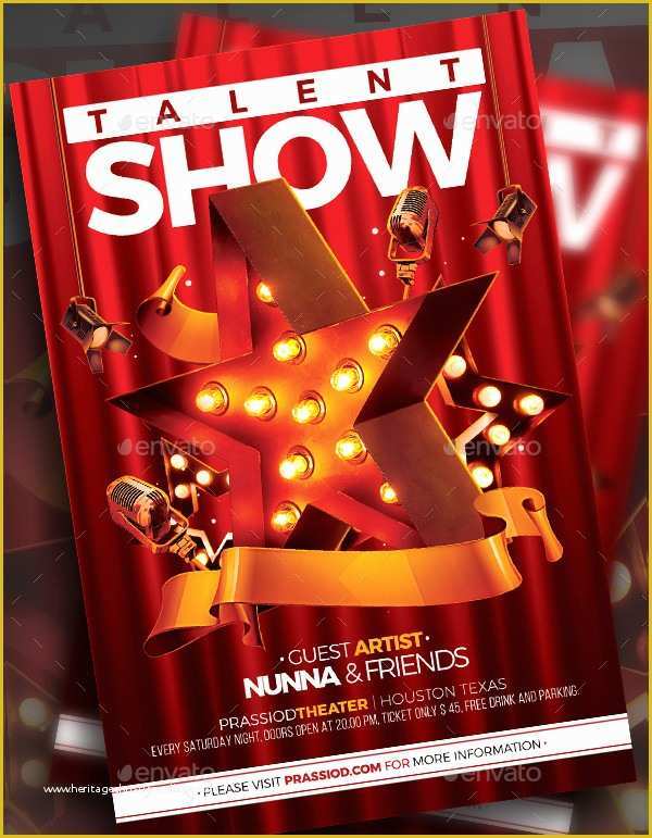 Free Printable Talent Show Flyer Template Of Talent Show Flyer Templates 19 Free & Premium Download