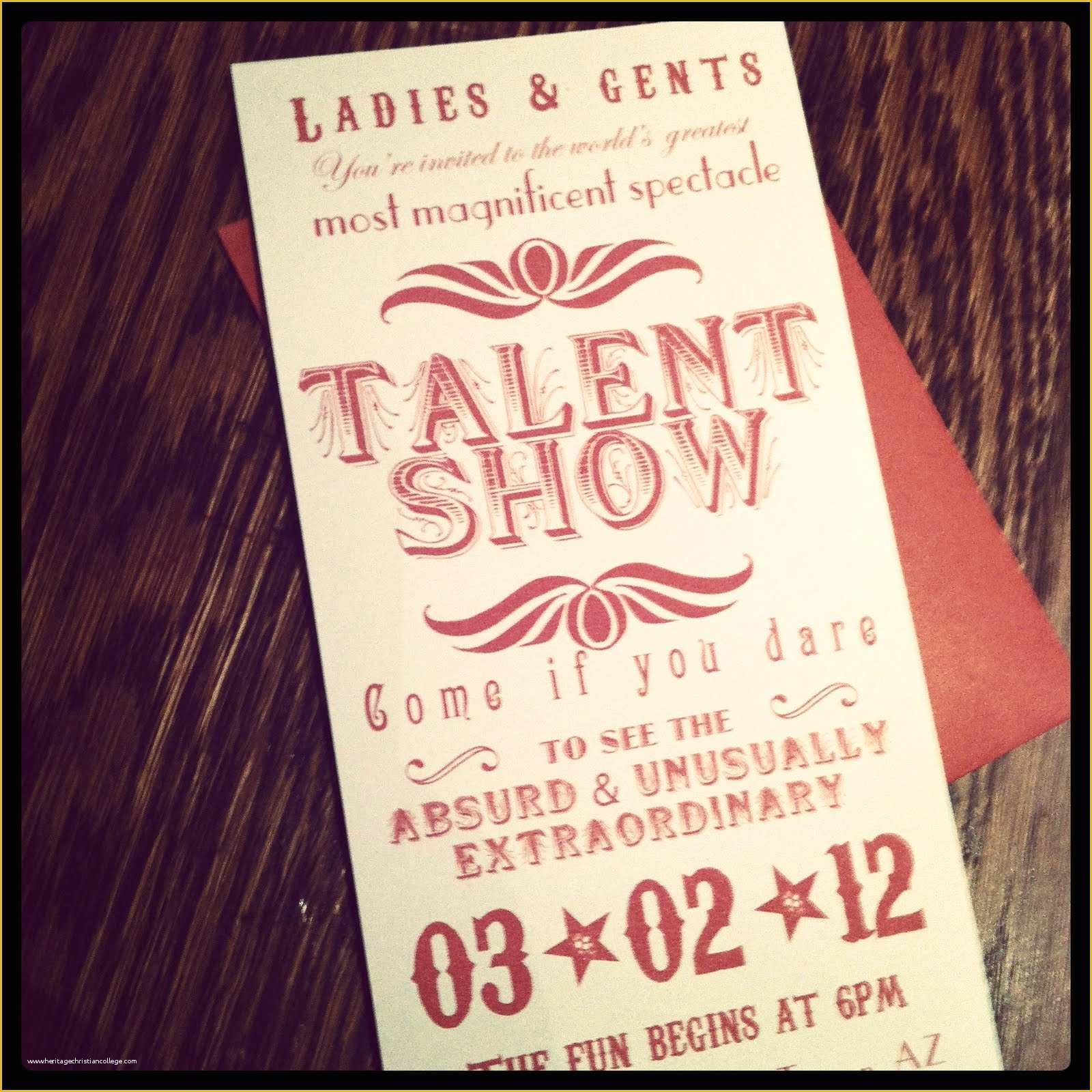Free Printable Talent Show Flyer Template Of Two La S and A Blog