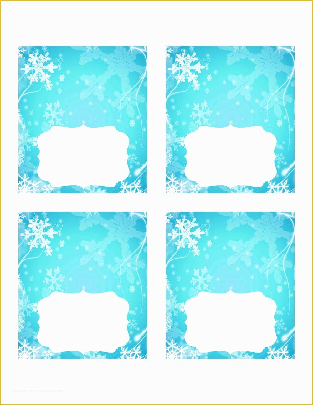 Free Printable Tent Cards Templates Of Frozen Party Ideas with Free Printables