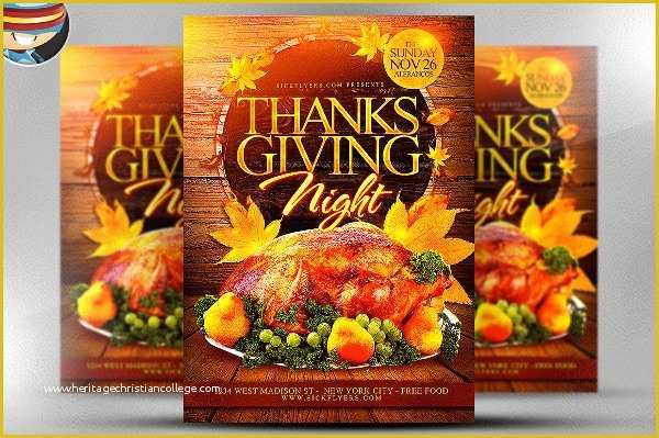 Free Printable Thanksgiving Flyer Templates Of 18 Thanksgiving Flyers Free Psd Ai Eps format