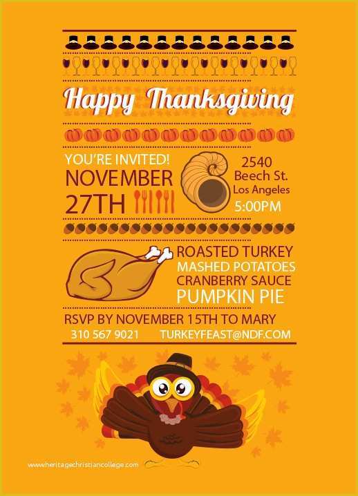 Free Printable Thanksgiving Flyer Templates Of Thanksgiving Dinner Flyer Templates for Free – Happy