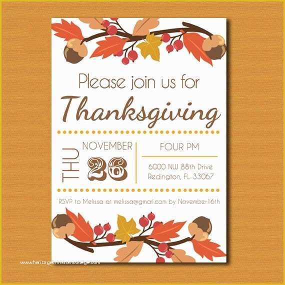 Free Printable Thanksgiving Flyer Templates Of Thanksgiving Invitations – Free Templates – Happy Easter