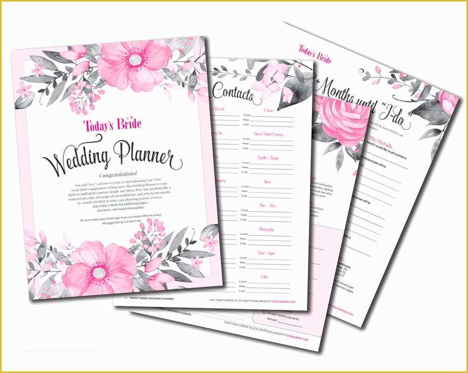 Free Printable Wedding Binder Templates Of today’s Bride Printables