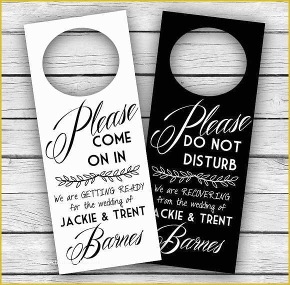 Free Printable Wedding Door Hanger Template Of 9 Wedding Door Hanger 