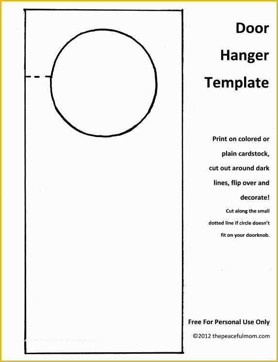 Free Printable Wedding Door Hanger Template Of Diy Holiday Door Hanger with Free Template the Peaceful Mom