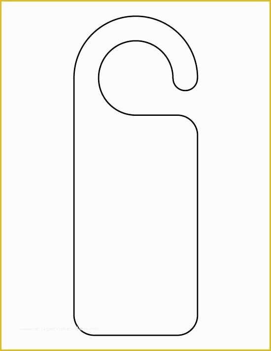 Free Printable Wedding Door Hanger Template Of Door Hanger Template