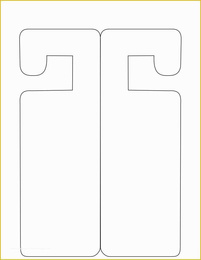 Free Printable Wedding Door Hanger Template Of Door Hanger Template