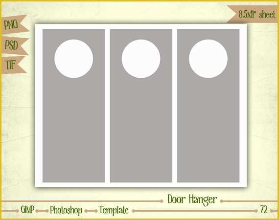 Free Printable Wedding Door Hanger Template Of Door Hanger Template