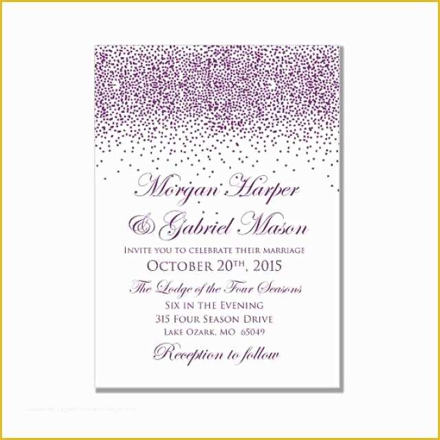 Free Printable Wedding Invitation Templates for Microsoft Word Of Printable Wedding Invitation Purple Wedding Purple