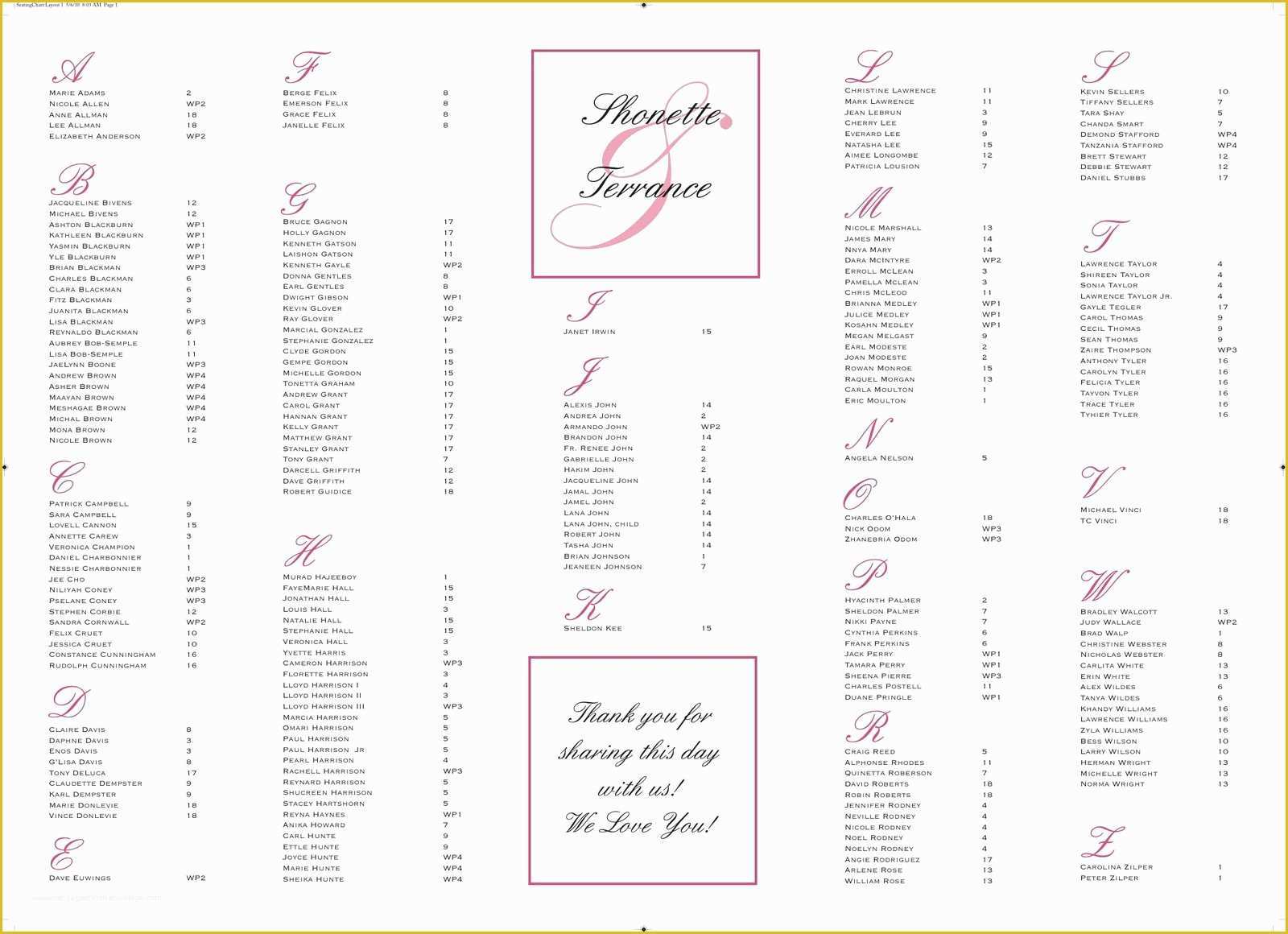Free Printable Wedding Seating Chart Template Of 10 Best Of Blank Reception Seating Chart Table