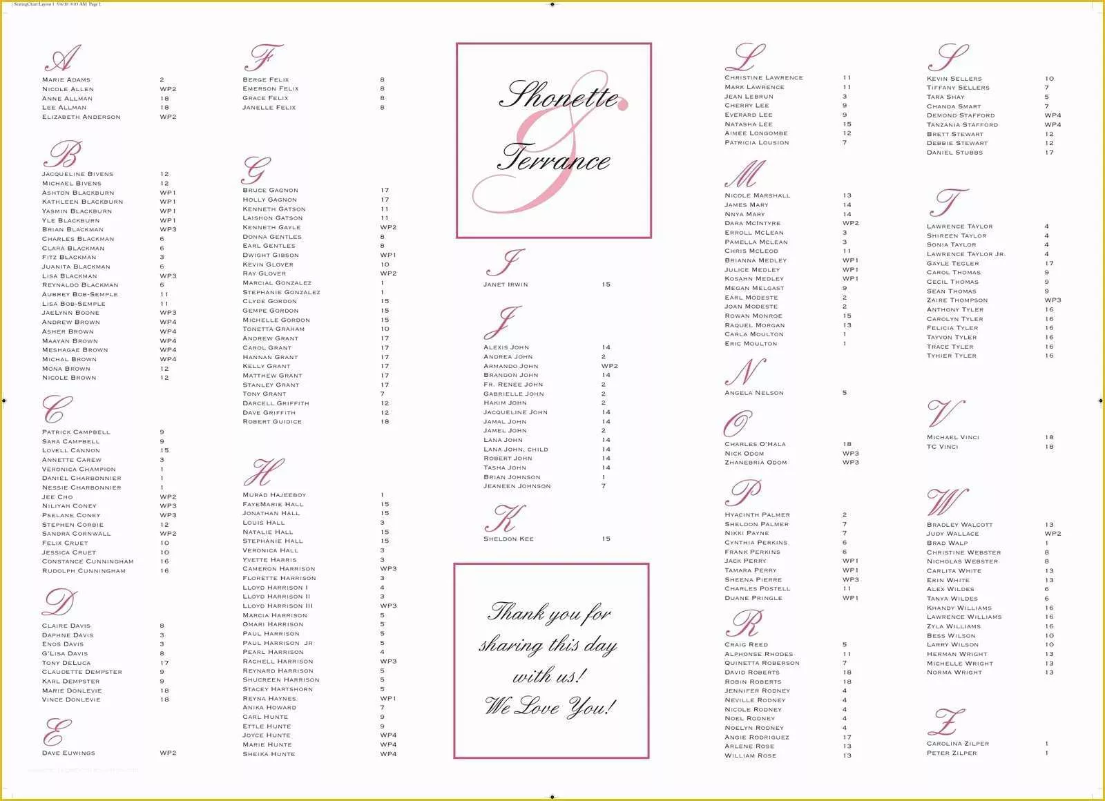 Free Printable Wedding Seating Chart Template Of 10 Best Of Blank Reception Seating Chart Table