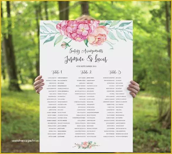 Free Printable Wedding Seating Chart Template Of 24 Seating Chart Templates Doc Pdf