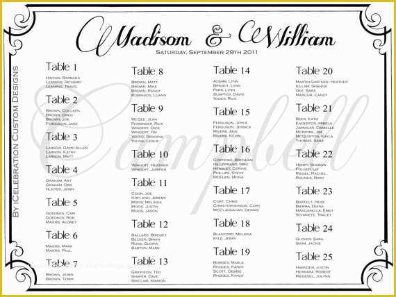 Free Printable Wedding Seating Chart Template Of 30 Best Images About Seating Chart On Pinterest