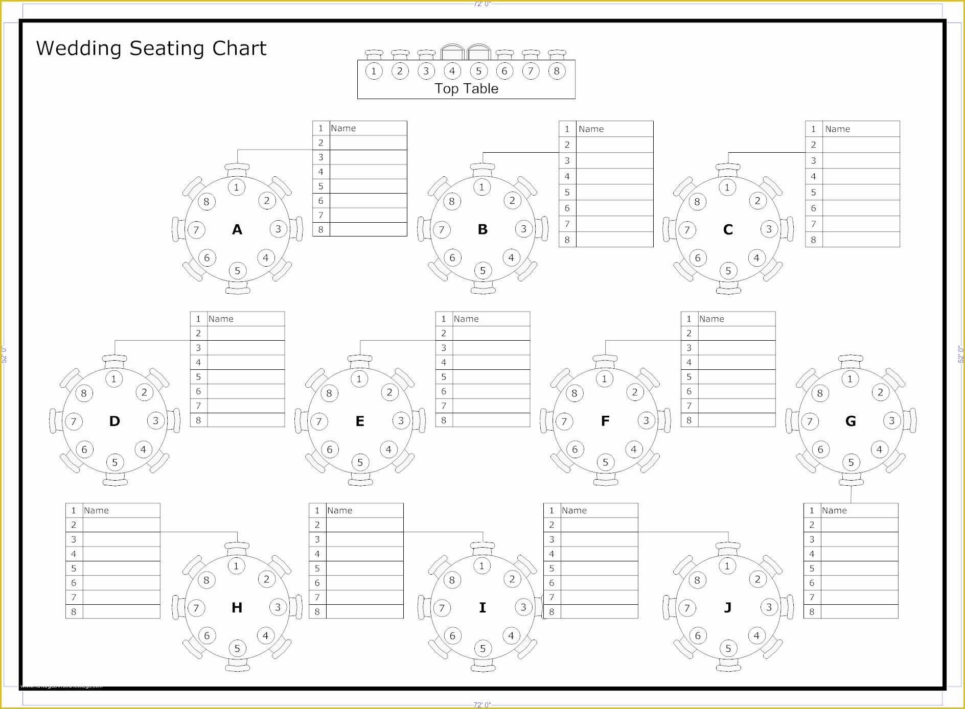 Free Printable Wedding Seating Chart Template Of Free Printable Round Seating Chart Template for