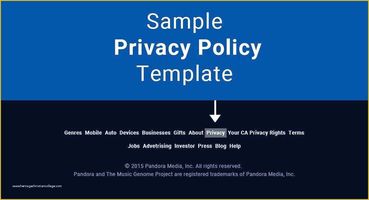 Free Privacy Policy Template Of Free Privacy Policy Template Australia Sample – Btcromania