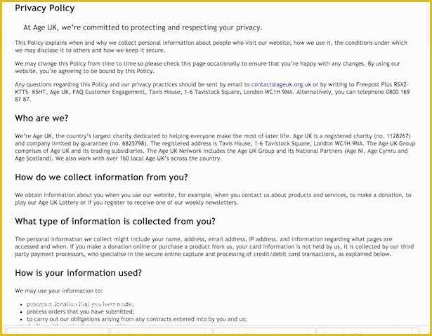 Free Privacy Policy Template Of Gdpr How to Create Best Practice Privacy Notices