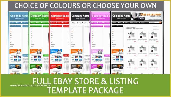 Free Professional Ebay Templates Of Professional Ebay Store Shop and Listing Template