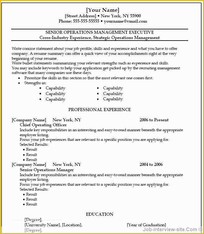 Free Professional Resume Templates Of Free 40 top Professional Resume Templates