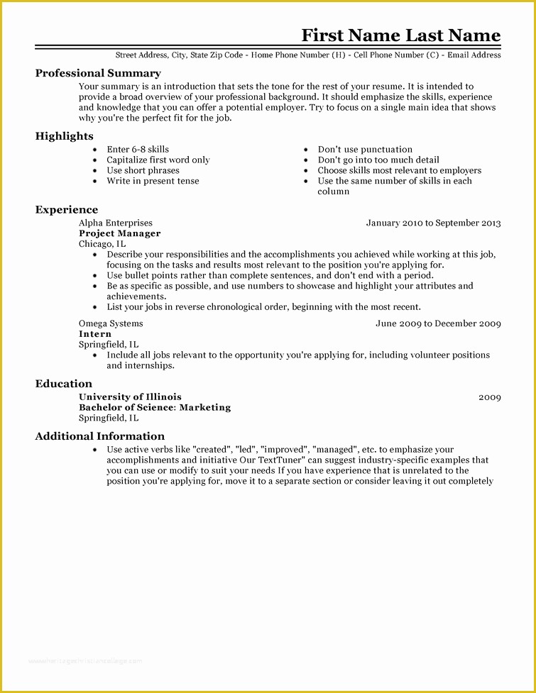 Free Professional Resume Templates Of Free Professional Resume Templates