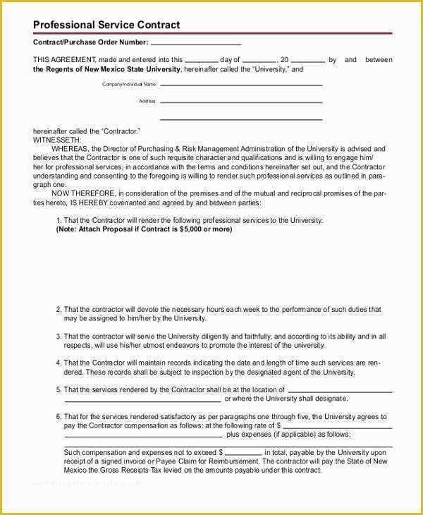 Free Professional Services Agreement Template Of Contract Template 13 Free Word Pdf Document Downloads