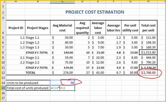 Free Project Costing Template Excel Of Project Costs Estimation Popular Project Bud Estimate