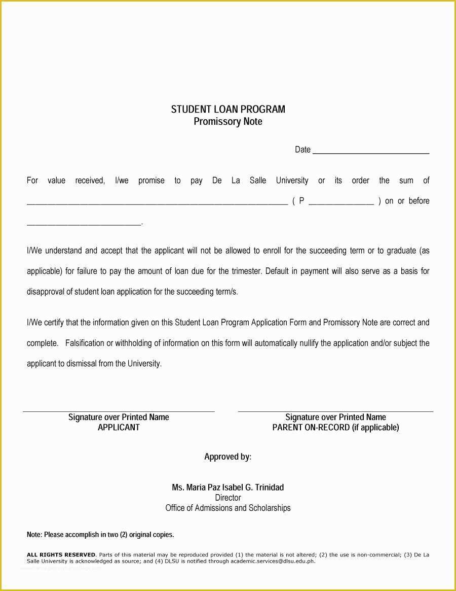 Free Promissory Note Template Word Of 45 Free Promissory Note Templates & forms [word & Pdf]