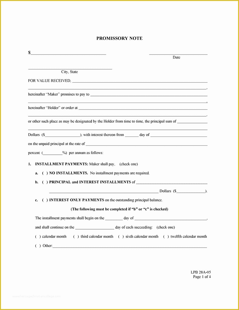 Free Promissory Note Template Word Of Eviction Letter Pdf