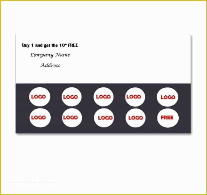 Free Punch Card Template or Design Of 30 Printable Punch Reward Card