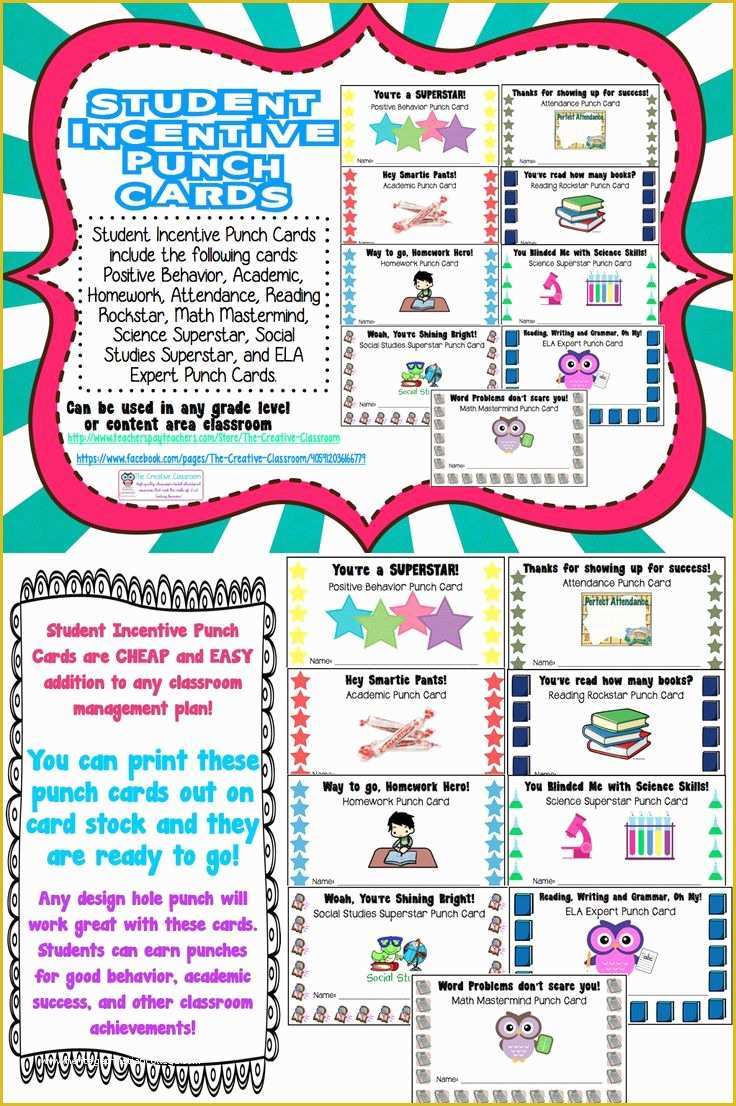 Free Punch Card Template or Design Of Best S Of Template Kids Incentive Board Sales