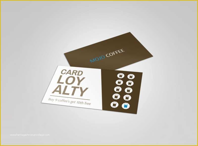 Free Punch Card Template or Design Of Food &amp; Beverage Loyalty Card Templates