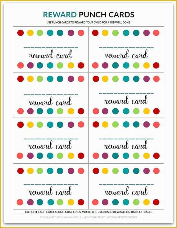 Free Punch Card Template or Design Of Pdf Blank Reward Punch Card