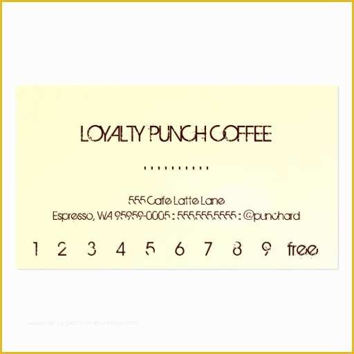 Free Punch Card Template or Design Of Punch Card Template