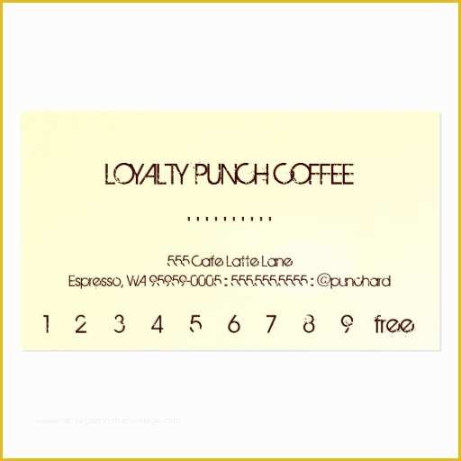 Free Punch Card Template or Design Of Punch Card Template