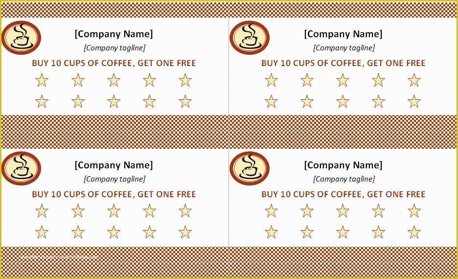 Free Punch Card Template or Design Of Punch Card Template