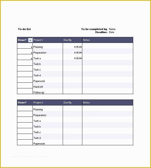 Free Punch List Template Of Punch List Template – 8 Free Sample Example format