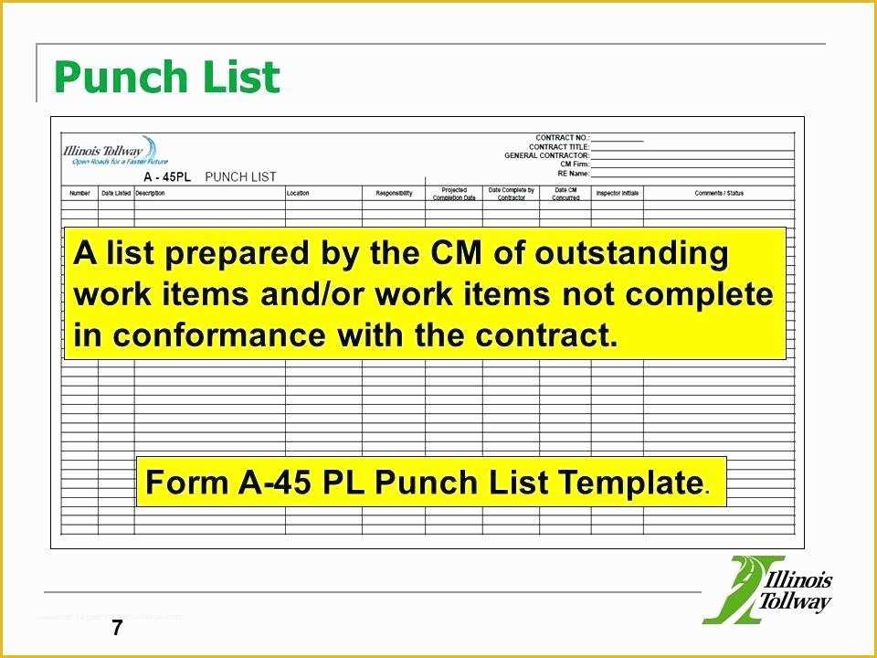 Free Punch List Template Of Punch List Template Free Construction Bid Excel and with