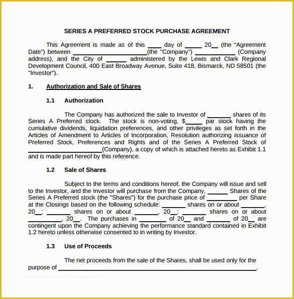 Free Purchase Agreement Template Of 7 Sample Stock Purchase Agreement Templates to Download