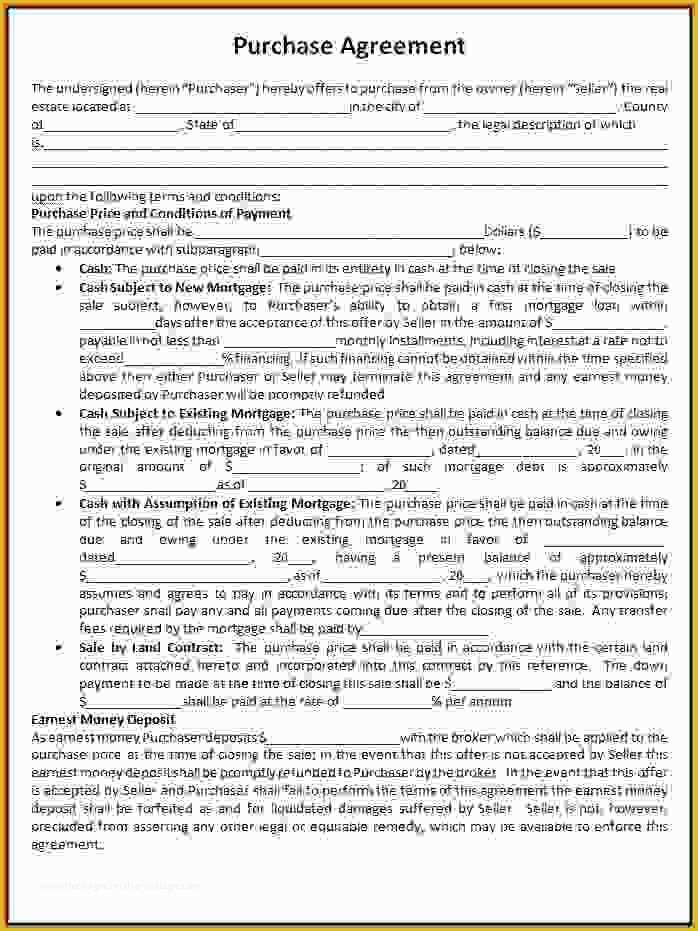 Free Purchase Agreement Template Of Purchase Agreement Template Freereference Letters Words