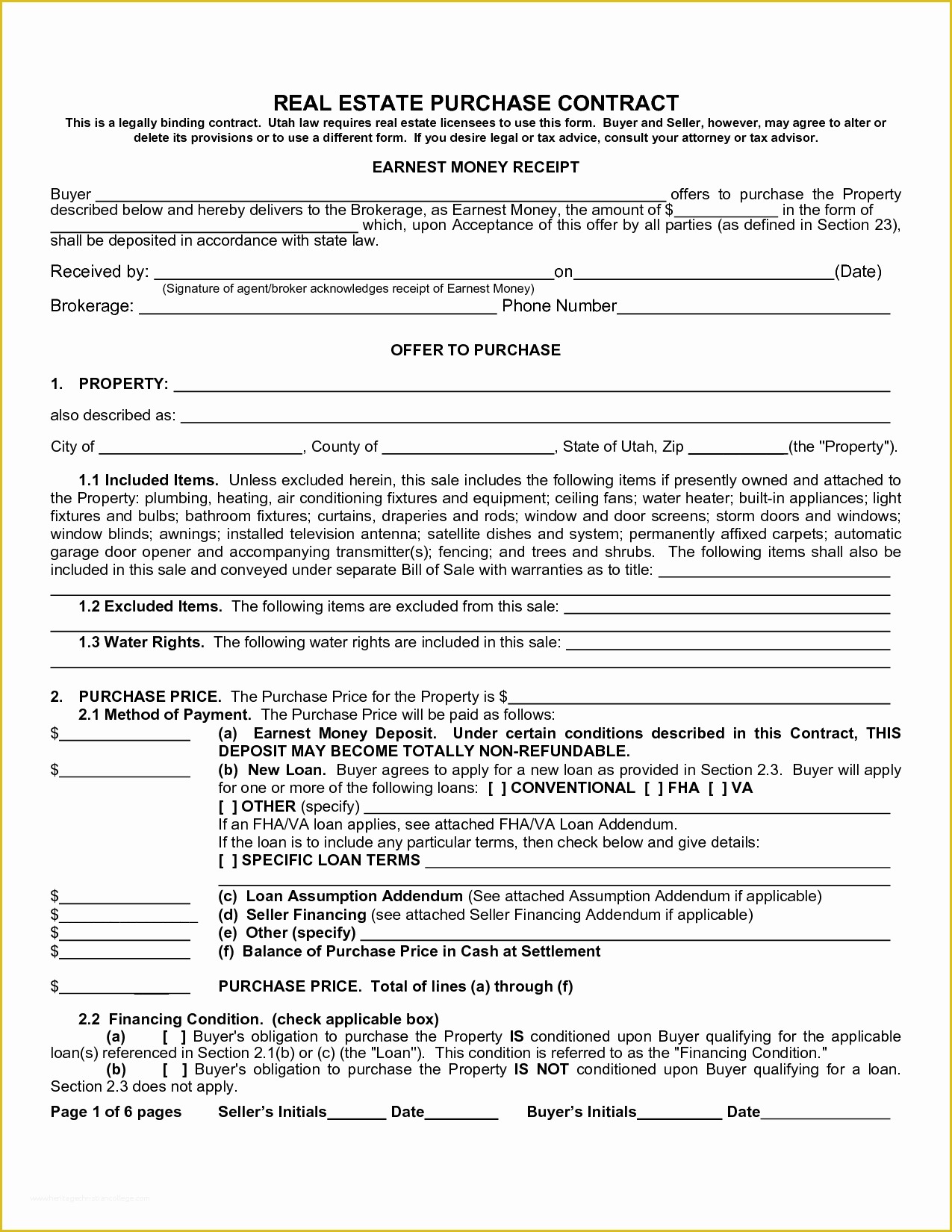 Free Purchase Agreement Template Of Real Estate Purchase Agreement form Sample Image Gallery