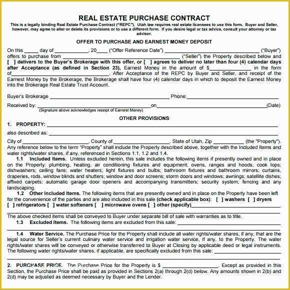 Free Purchase Agreement Template Of Real Estate Sales Agreement Template Free Home Purchase 7