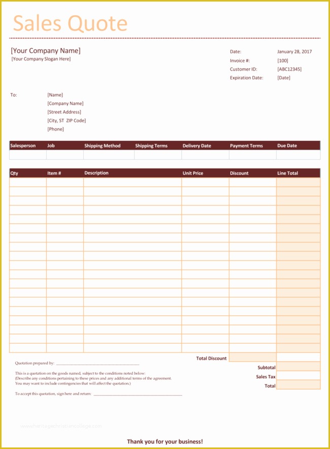 Free Quote Template Of 16 Quotation Templates Free Quotes for Word Excel