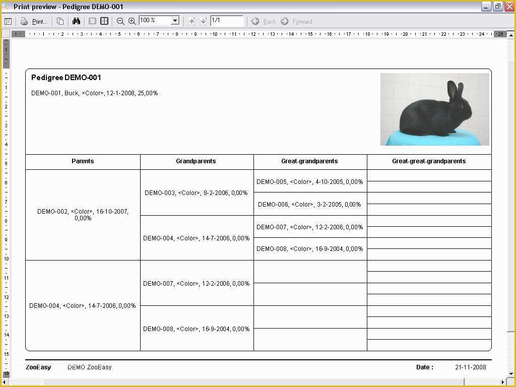 Free Rabbit Pedigree Template Of 79 Free Rabbit Pedigree software Download Pedigree