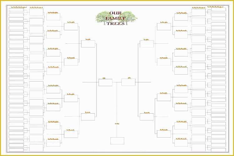 Free Rabbit Pedigree Template Of A Free Printable Family Tree Chart for Four Generations