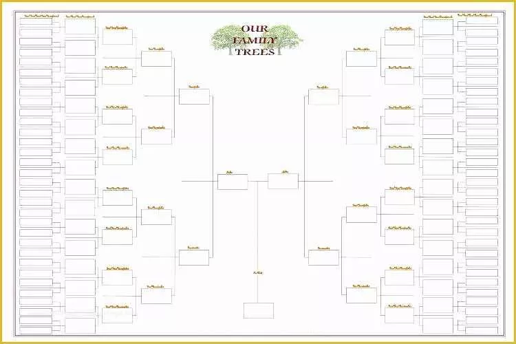 Free Rabbit Pedigree Template Of A Free Printable Family Tree Chart for Four Generations