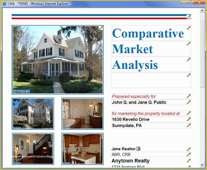 Free Real Estate Cma Template Of Customize Your Cma and Flyer Reports – Trend