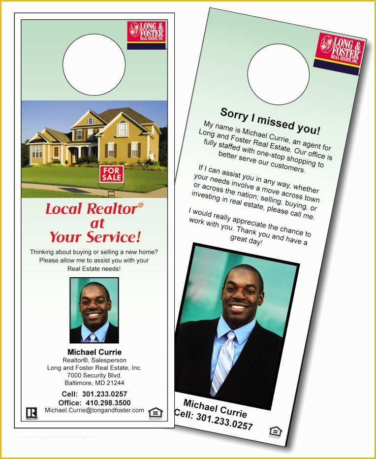 Free Real Estate Door Hanger Template Of Print Design Pieces by Joel Thomas at Coroflot