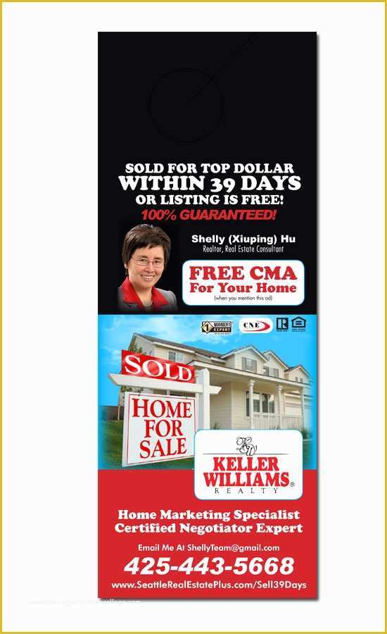 Free Real Estate Door Hanger Template Of Real Estate Door Hanger Samples